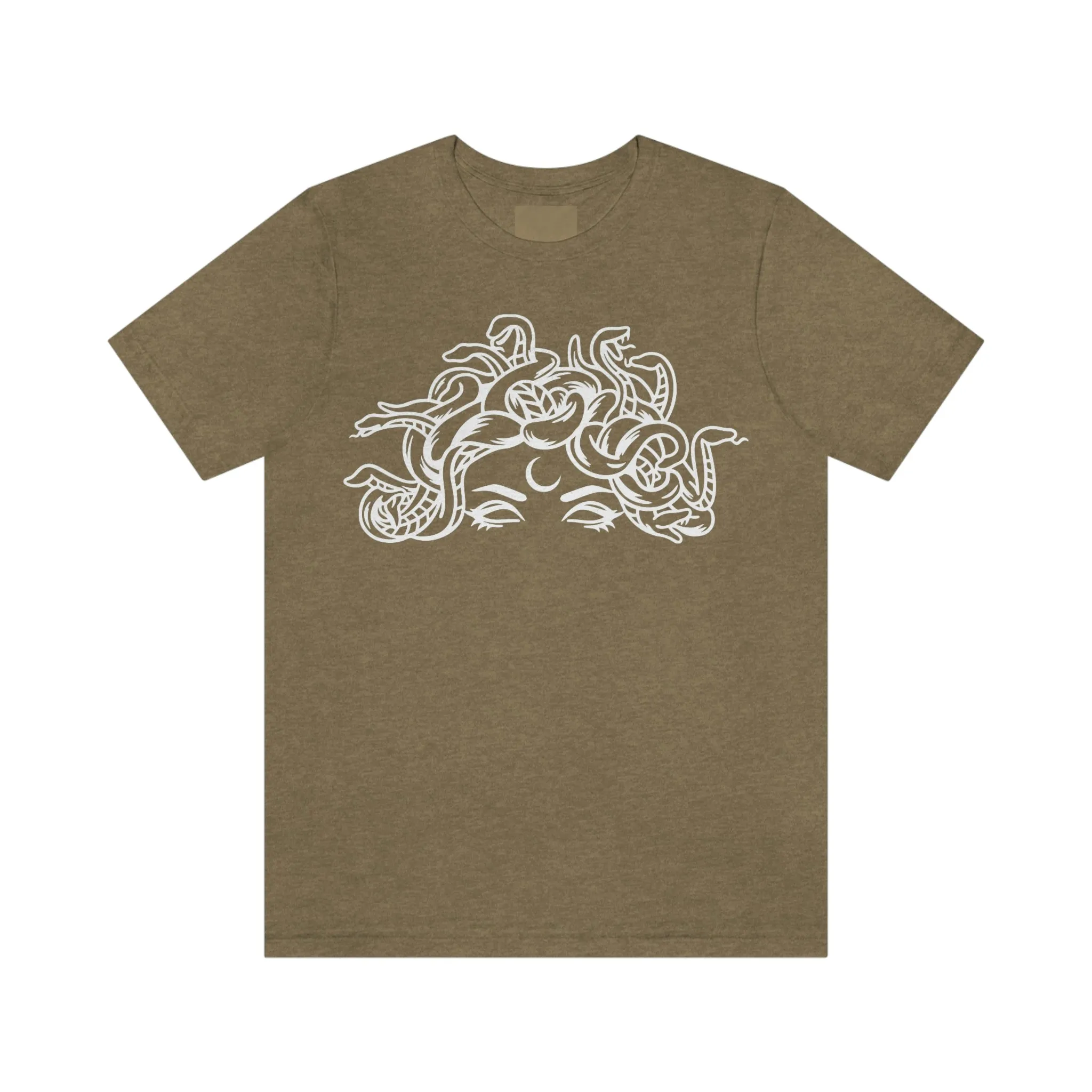 Medusa Head Snakes Comfy T-Shirt, Unisex Jersey Short Sleeve Tee