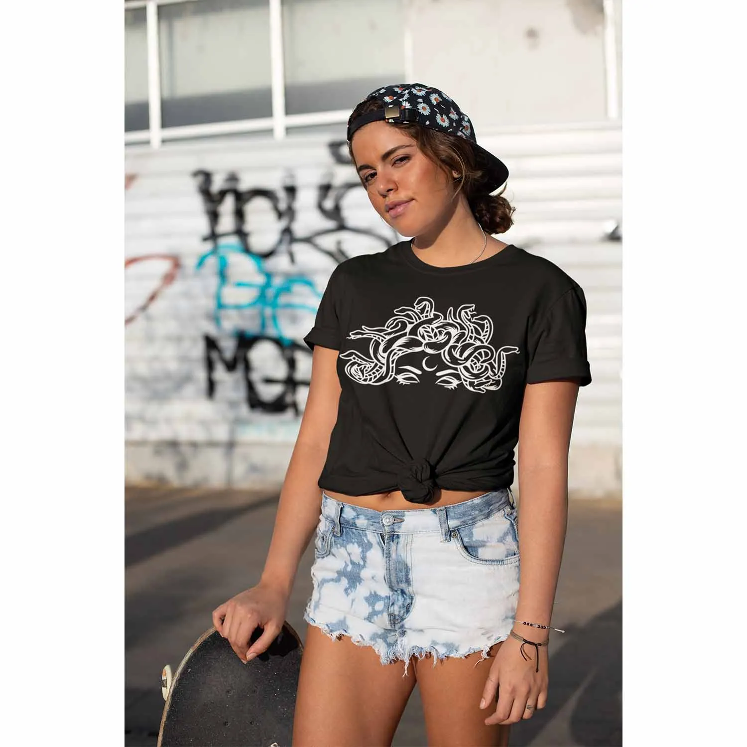 Medusa Head Snakes Comfy T-Shirt, Unisex Jersey Short Sleeve Tee