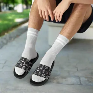 Mens Sandals with Edge to Edge Strap and Ergonomic Sole