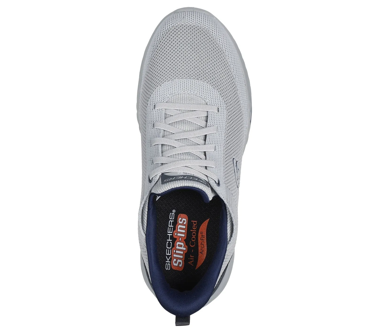 MEN'S SKECHERS SLIP-INS RELAXED FIT: ARCH FIT ORVAN - KINCADE | LIGHT GRAY