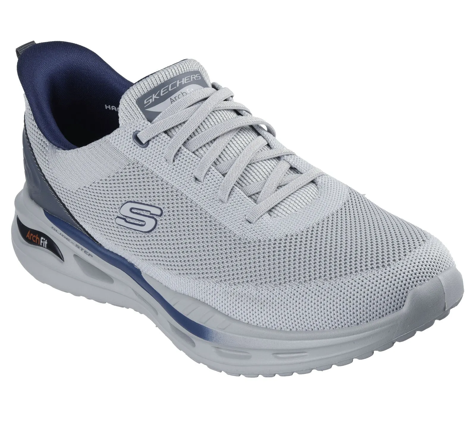 MEN'S SKECHERS SLIP-INS RELAXED FIT: ARCH FIT ORVAN - KINCADE | LIGHT GRAY