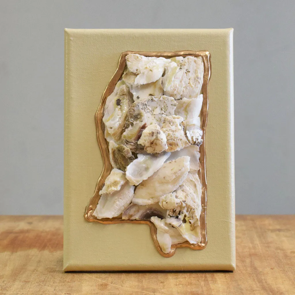 Mississippi Oyster Shell Canvas
