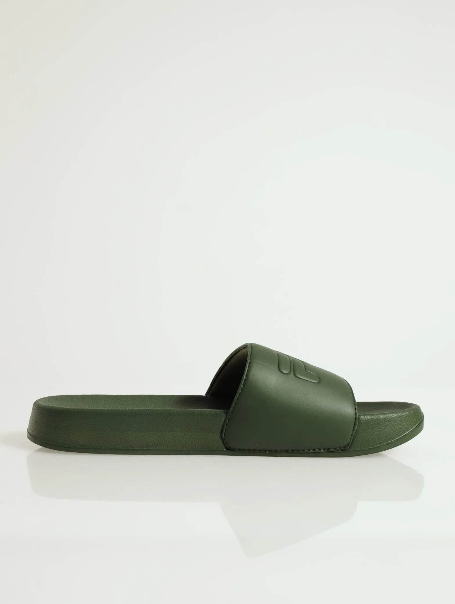 Mono Basic Branded Open Toe Pool Slide - Sage