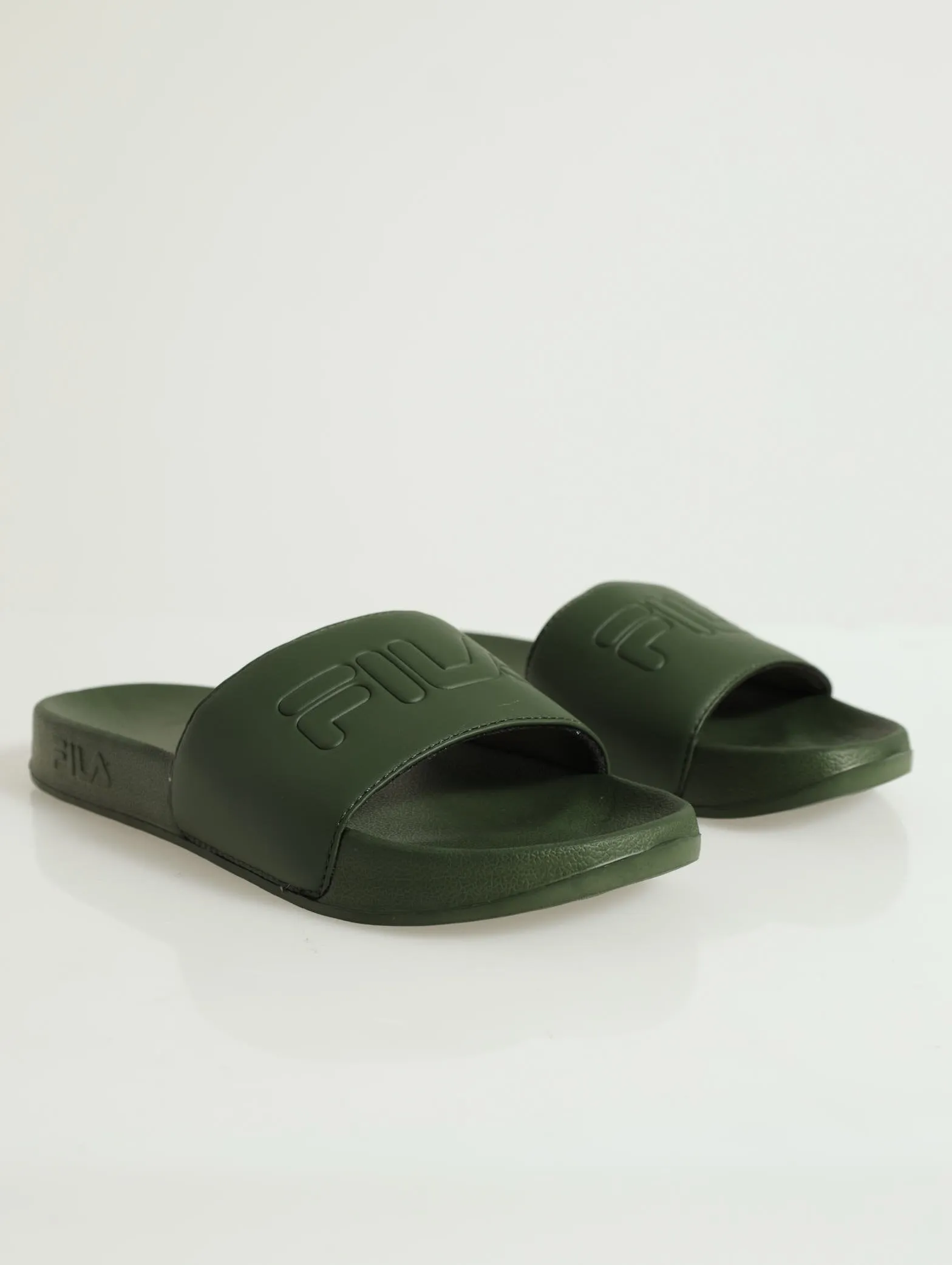 Mono Basic Branded Open Toe Pool Slide - Sage
