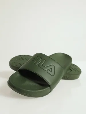Mono Basic Branded Open Toe Pool Slide - Sage