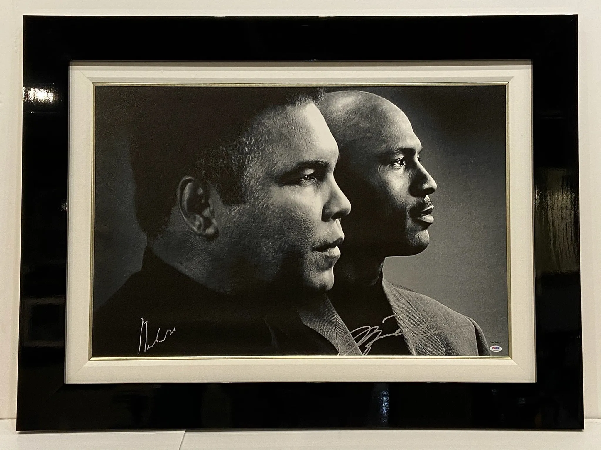 MUHAMMAD ALI AND MICHAEL JORDAN SIGNED PHOTOGRAPH