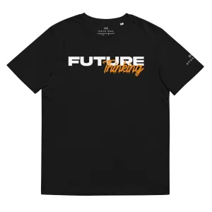 NFTM (v4) Unisex organic cotton t-shirt (White Text)
