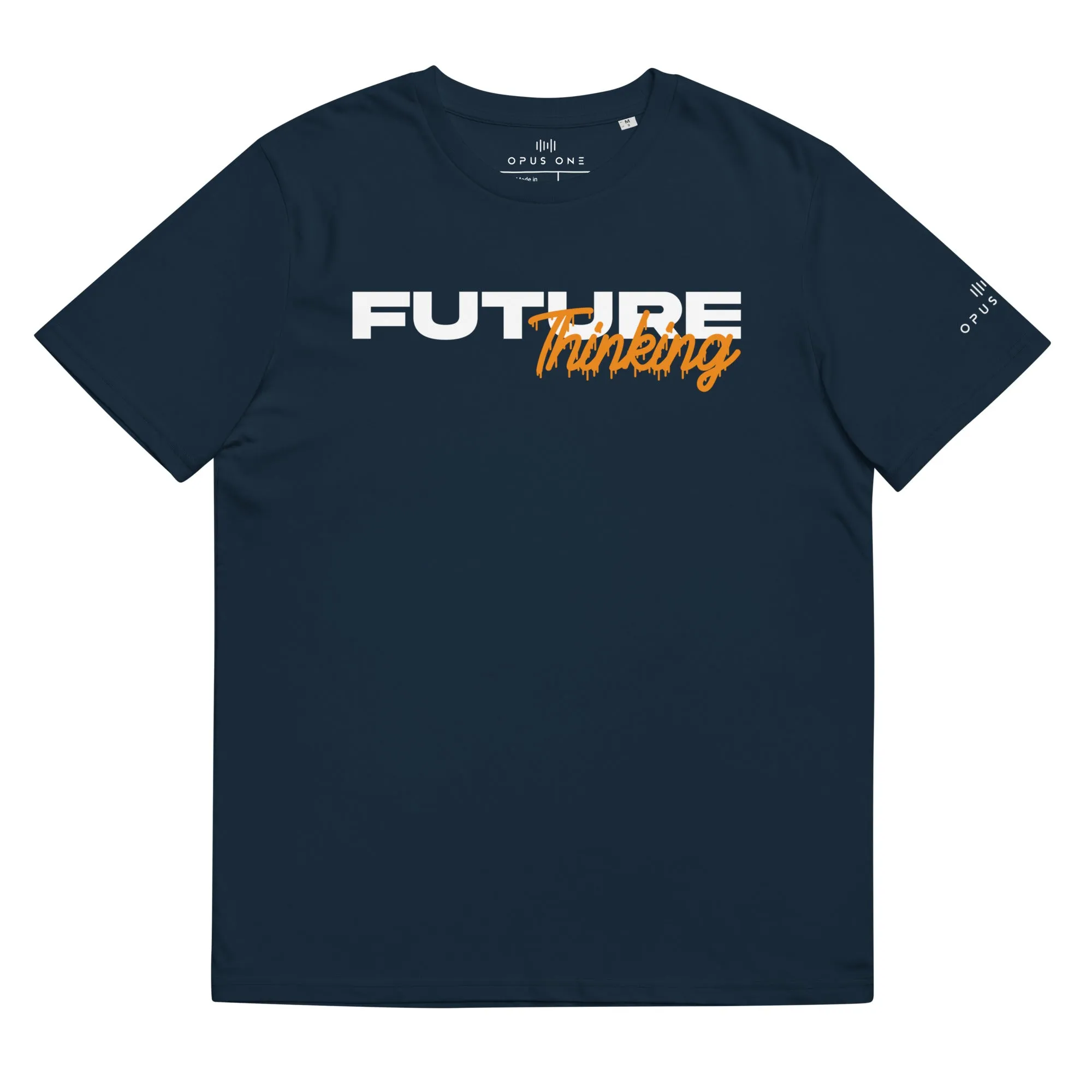 NFTM (v4) Unisex organic cotton t-shirt (White Text)