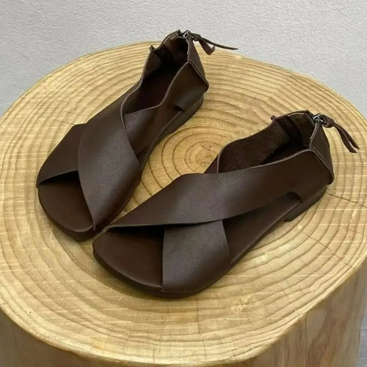 Open Toe Block Heels Sandals
