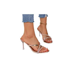 Open Toe Stiletto Sandals