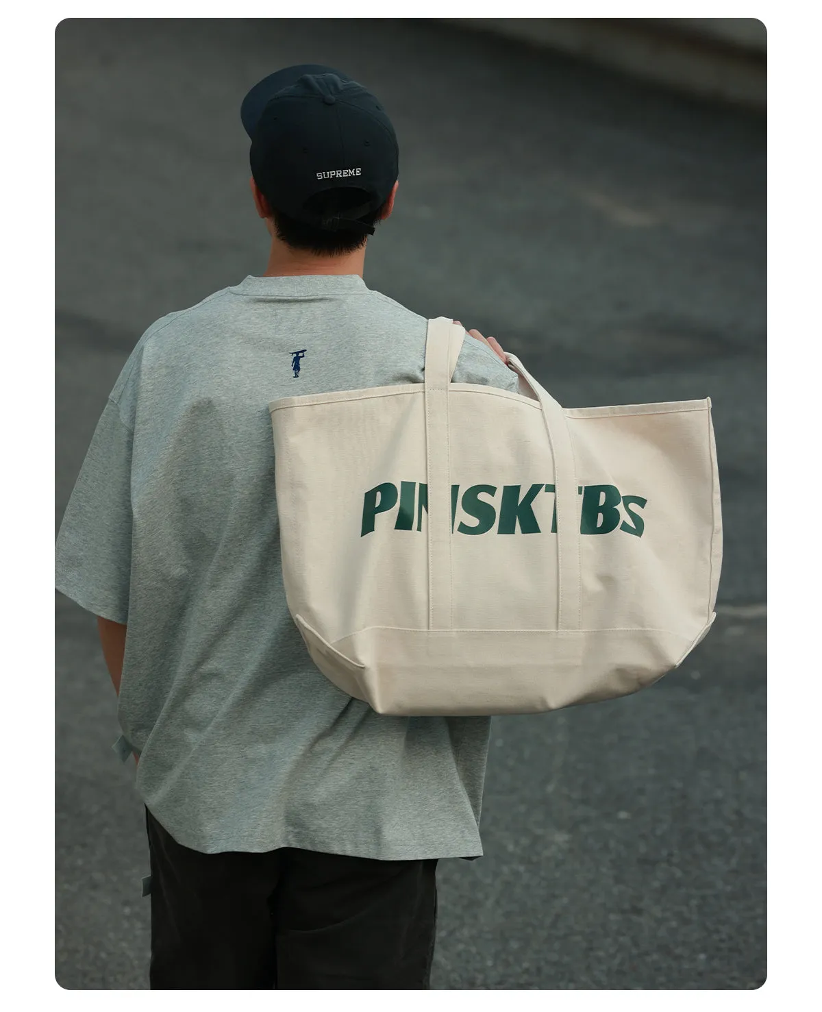 Open Top Canvas Tote