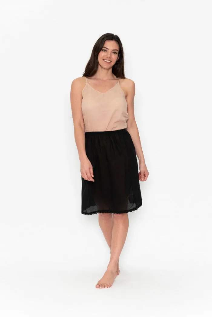 ORIENTIQUE - Midi Skirt Slip - PALE SKIN/ WHITE/ BLACK