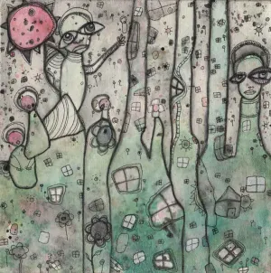 Original Fine Art 'Rising above'