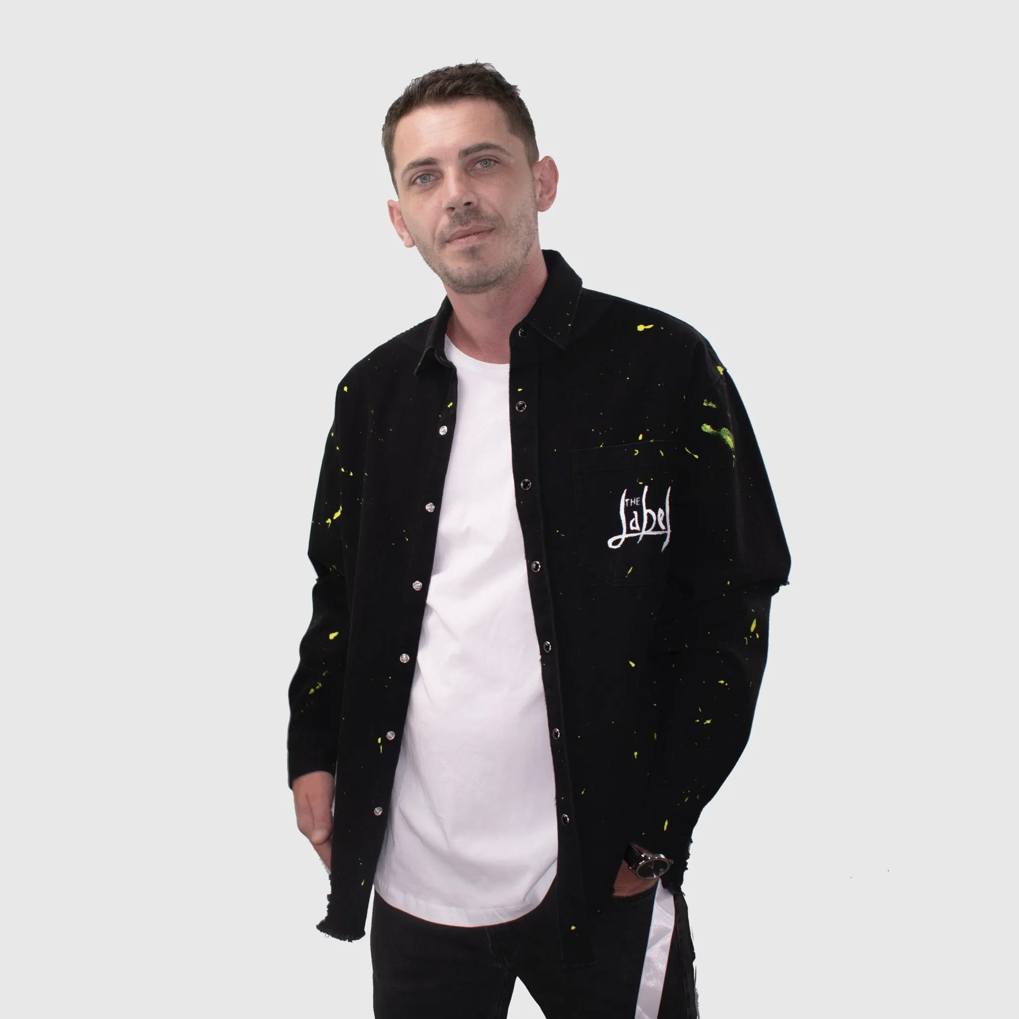 Party Animal - Hand-Painted Denim Jacket