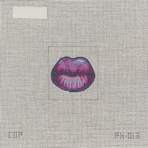 PH013  purple lips - phone case insert