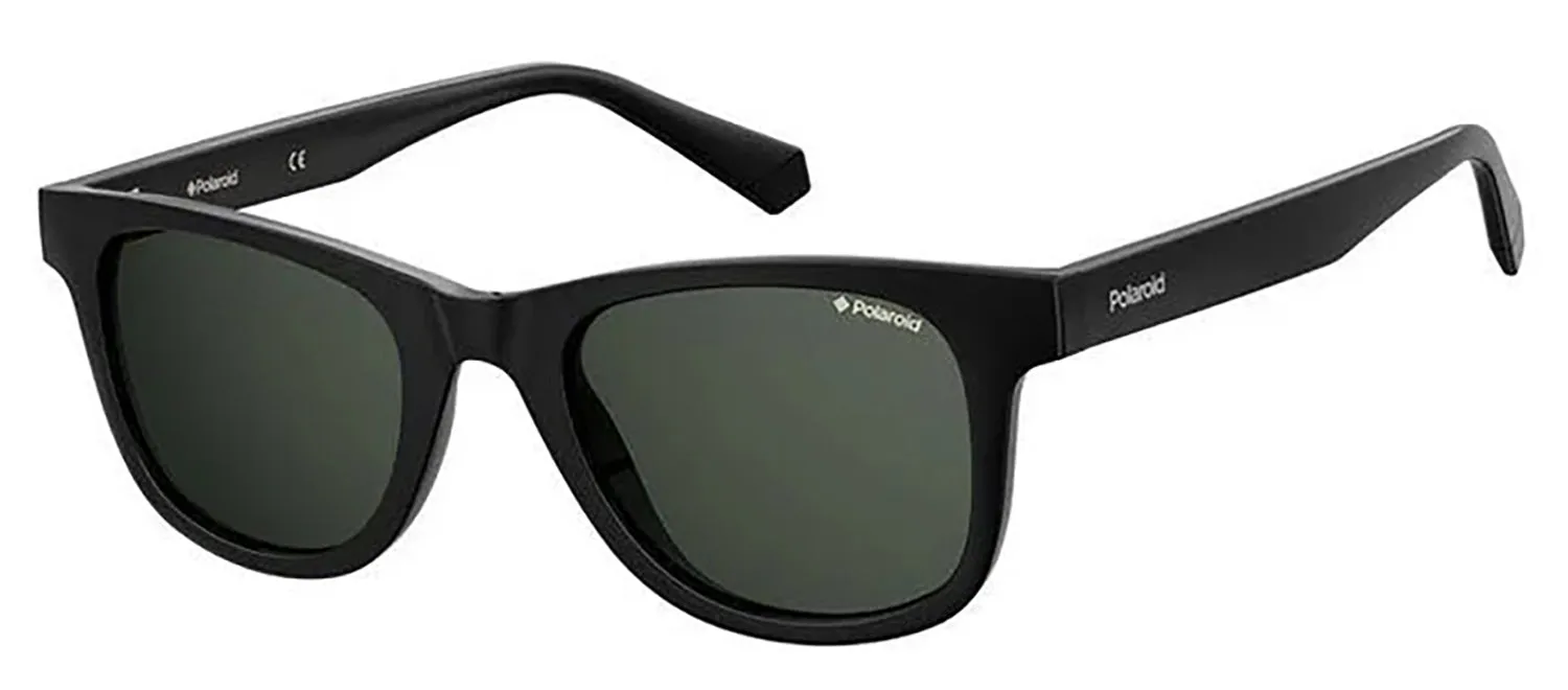 Polaroid PLD 1016/S/NEW 807_M9 Square Plastic Black Sunglasses with Grey Polarized Lens