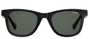 Polaroid PLD 1016/S/NEW 807_M9 Square Plastic Black Sunglasses with Grey Polarized Lens