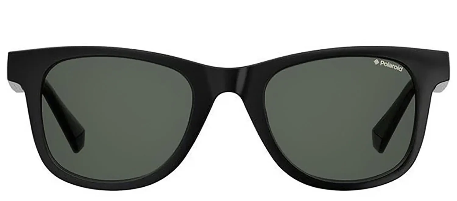 Polaroid PLD 1016/S/NEW 807_M9 Square Plastic Black Sunglasses with Grey Polarized Lens