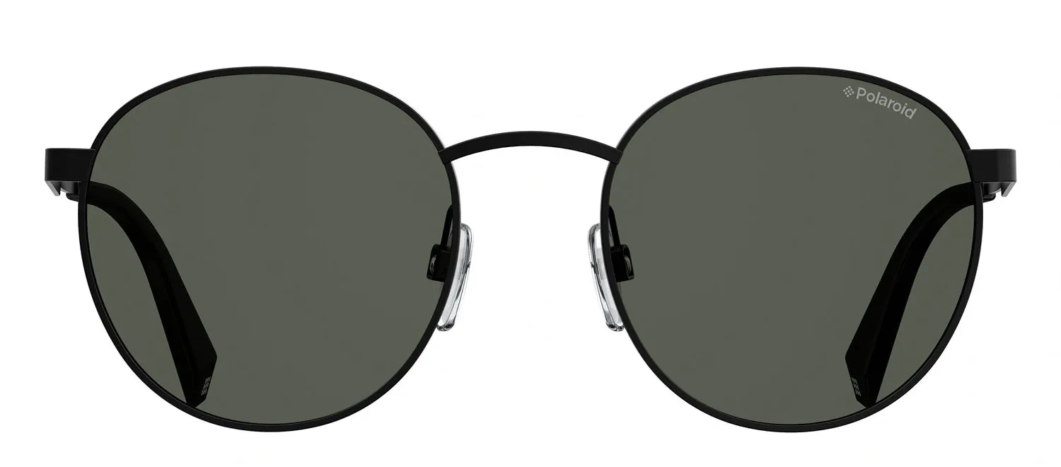 Polaroid PLD 2053/S 807_M9 Panthos Metal Black Sunglasses with Grey Polarized Lens