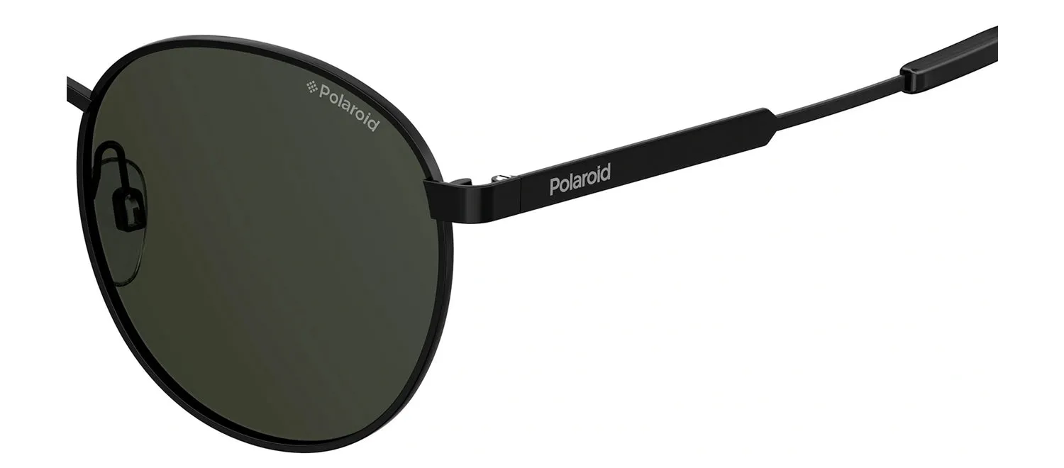 Polaroid PLD 2053/S 807_M9 Panthos Metal Black Sunglasses with Grey Polarized Lens