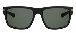 Polaroid PLD 2066/S 003_M9 Rectangle Plastic Black Sunglasses with Grey Polarized Lens