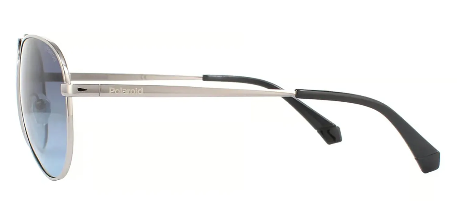Polaroid PLD 6012/N/NEW 6LB_WJ Aviator Metal Ruthenium Sunglasses with Grey Polarized Lens