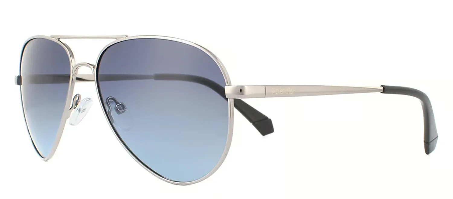Polaroid PLD 6012/N/NEW 6LB_WJ Aviator Metal Ruthenium Sunglasses with Grey Polarized Lens