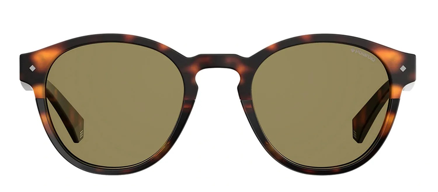Polaroid PLD 6042/S 086_SP Panthos Plastic Havana Sunglasses with Brown Polarized Lens