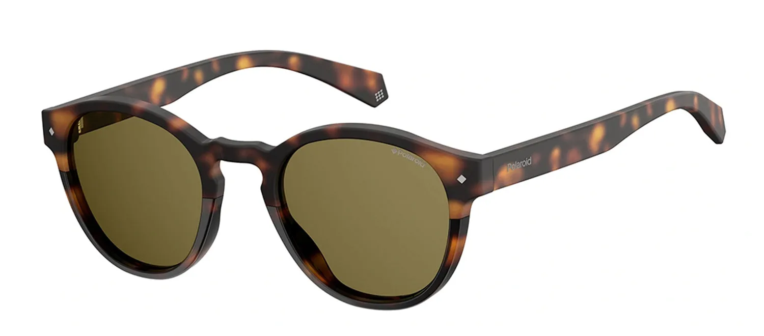 Polaroid PLD 6042/S 086_SP Panthos Plastic Havana Sunglasses with Brown Polarized Lens