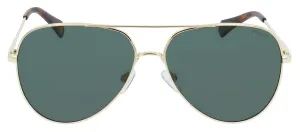 Polaroid PLD 6187/S J5G_UC Aviator Metal Gold Sunglasses with Green Polarized Lens