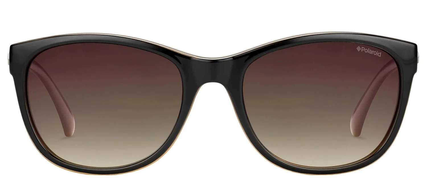 Polaroid PLD 8339 KIH_LA Cat-Eye Plastic Black Sunglasses with Brown Polarized Lens