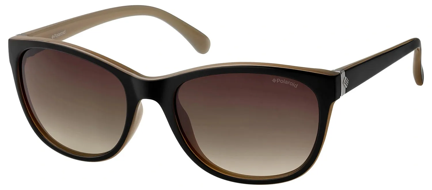 Polaroid PLD 8339 KIH_LA Cat-Eye Plastic Black Sunglasses with Brown Polarized Lens