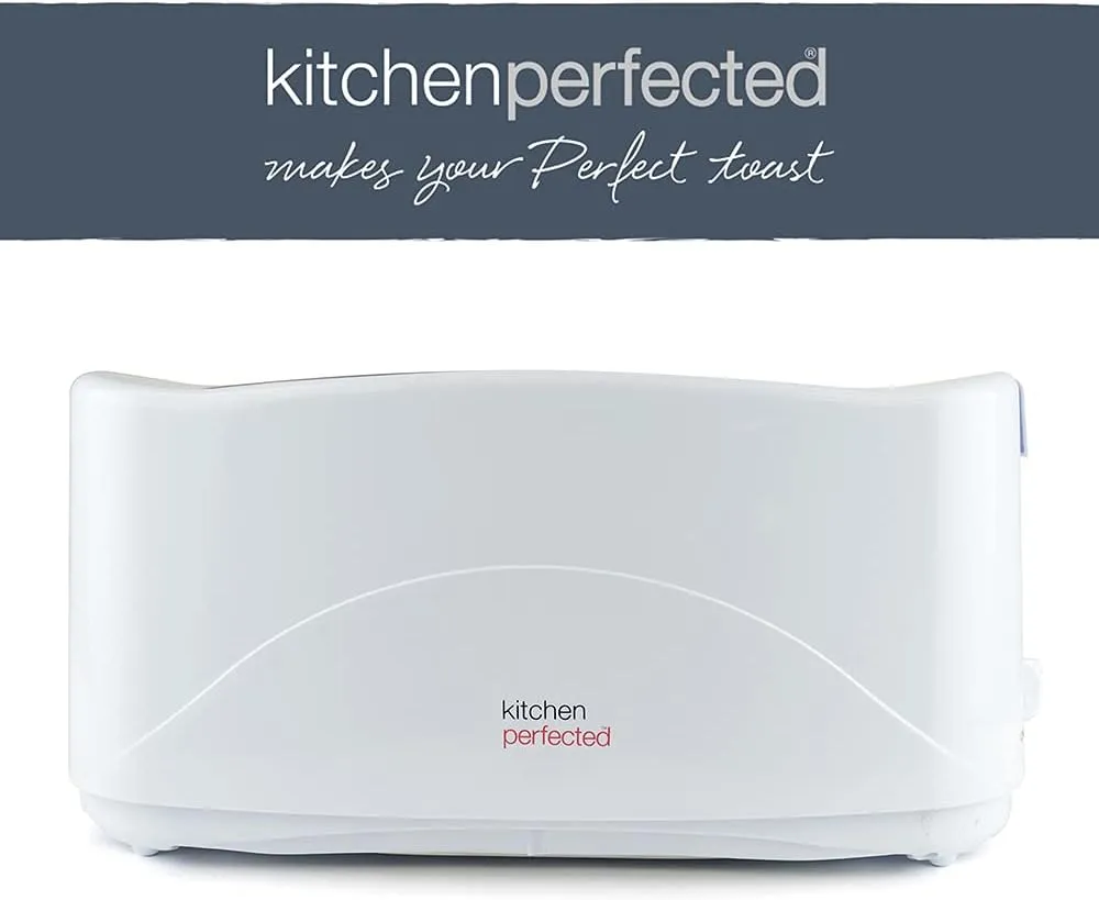 Premium White 1300w 4-slice Cool Touch Toaster W/ Crumb Tray 7 Browning Settings