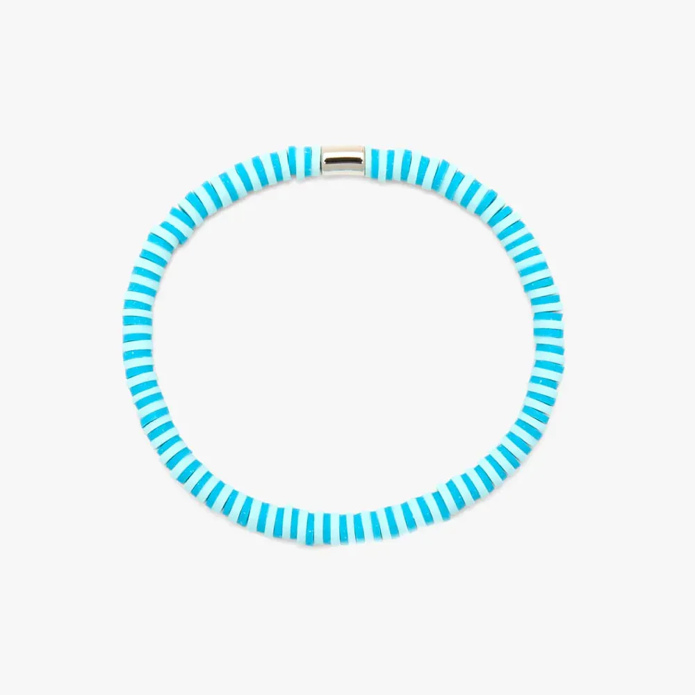 Puravida - Canal Blues Seascape Stretch Bracelet