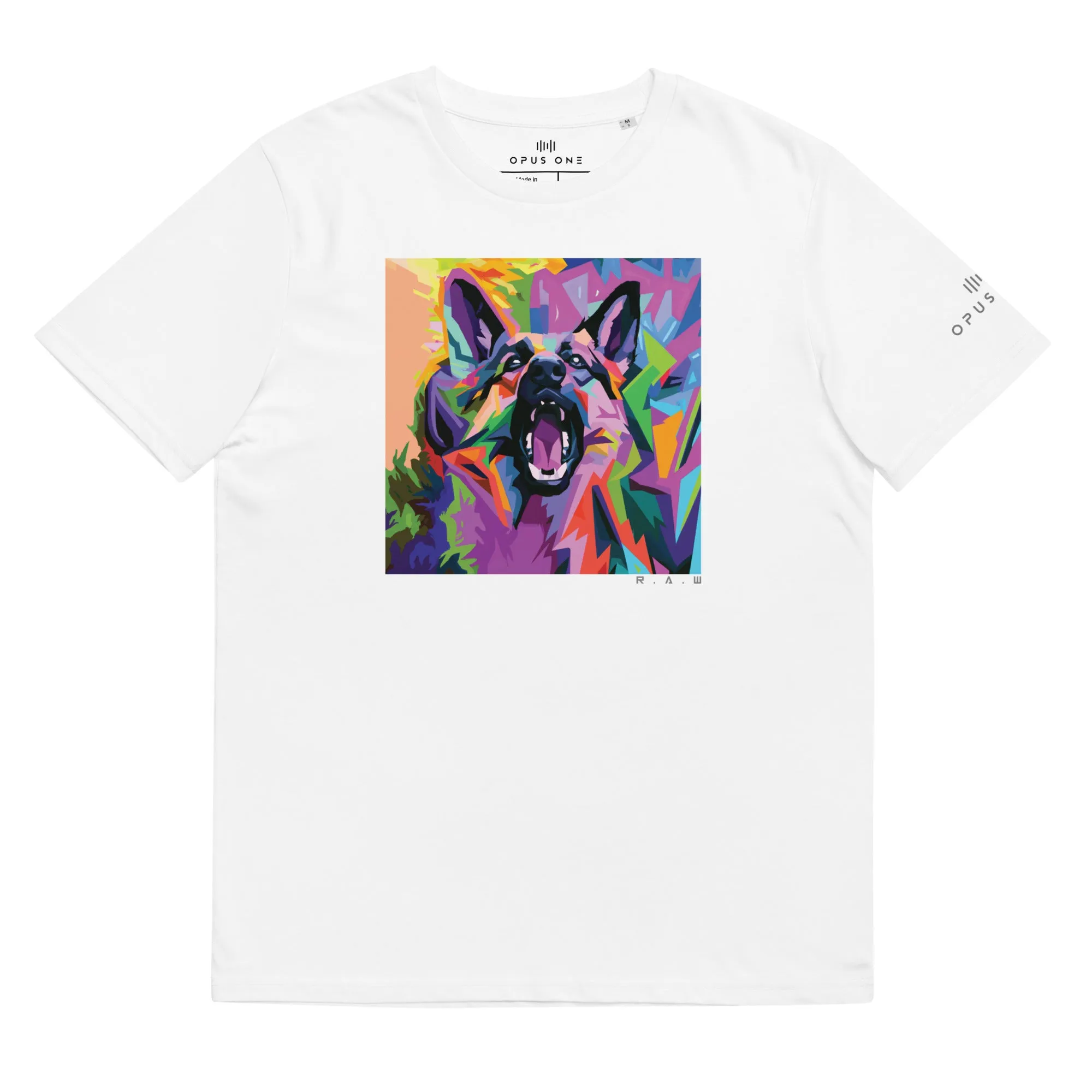 RAW K9 (v2) Unisex organic cotton t-shirt MAIN FRONT PRINT