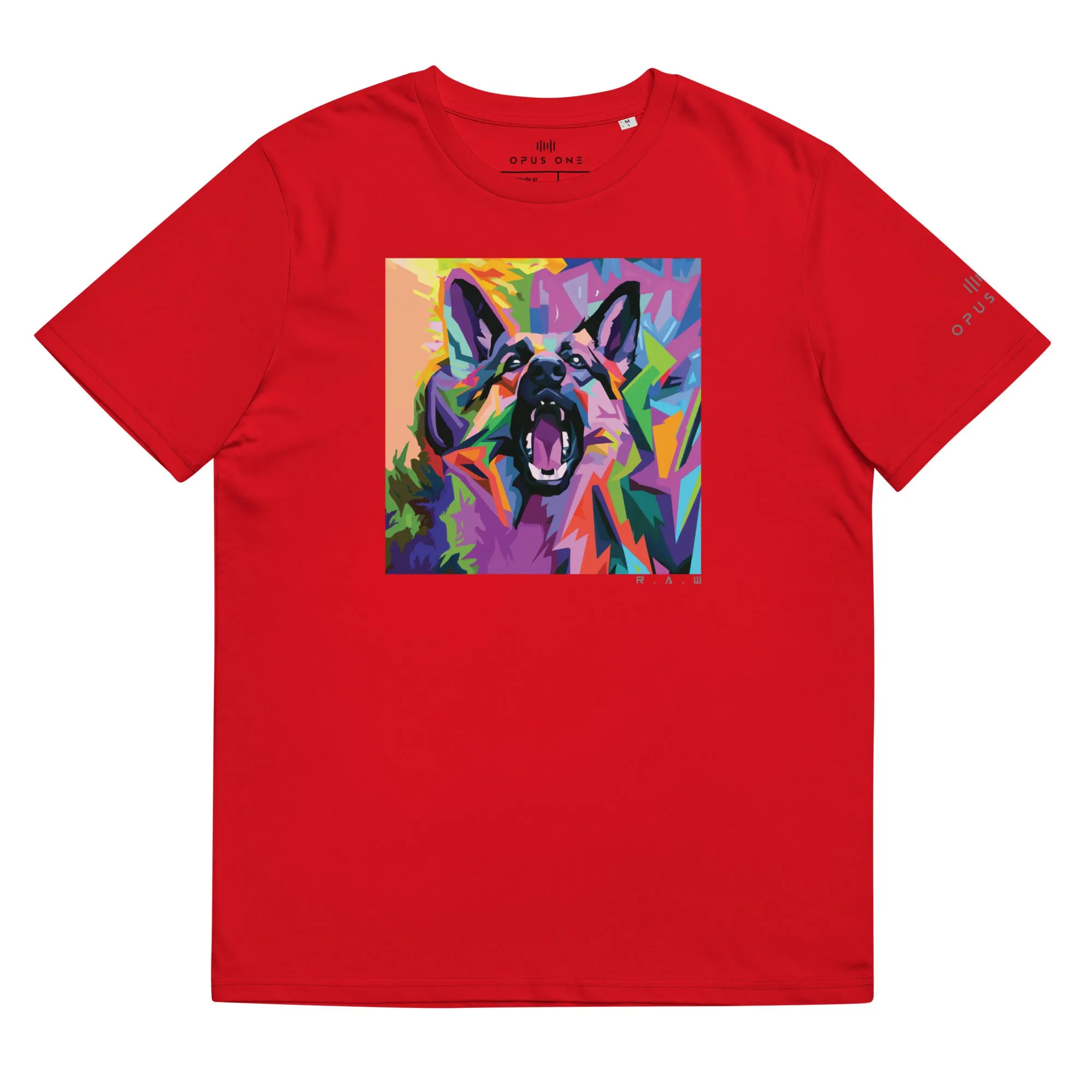 RAW K9 (v2) Unisex organic cotton t-shirt MAIN FRONT PRINT