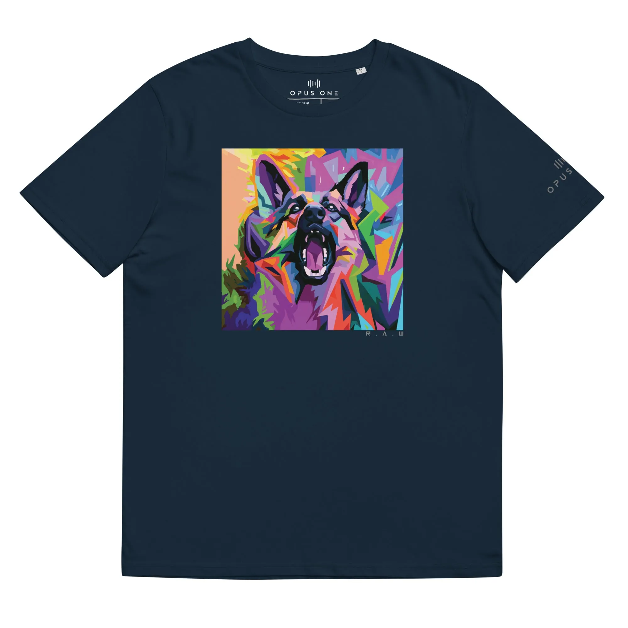 RAW K9 (v2) Unisex organic cotton t-shirt MAIN FRONT PRINT
