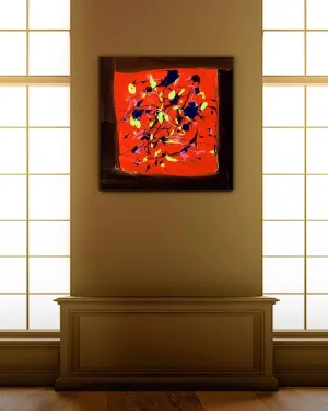 Red Spring  (Embellished-Hand Signed by the Artist)