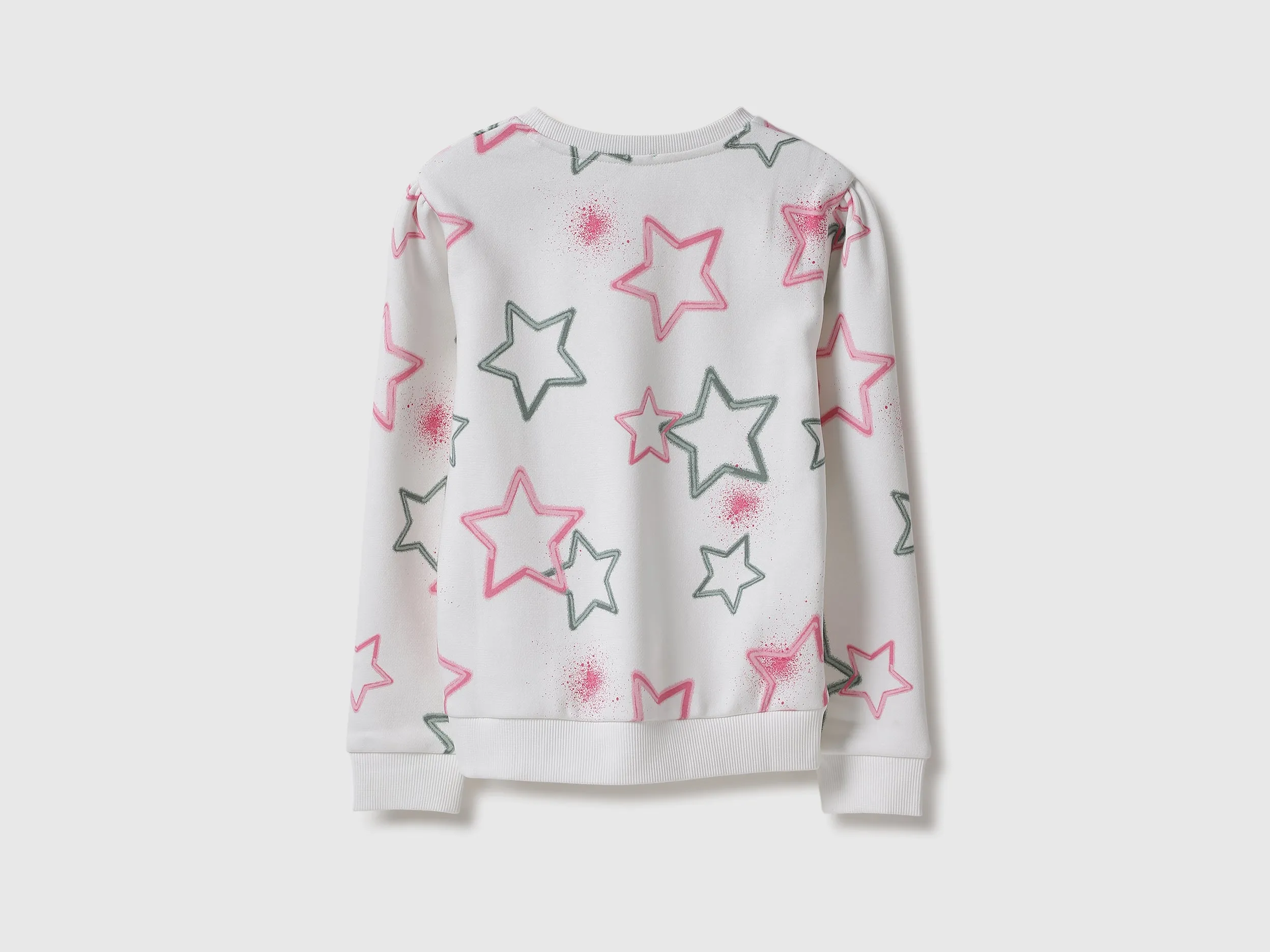 Regular Fit Round Neck Printed Sweatshirt