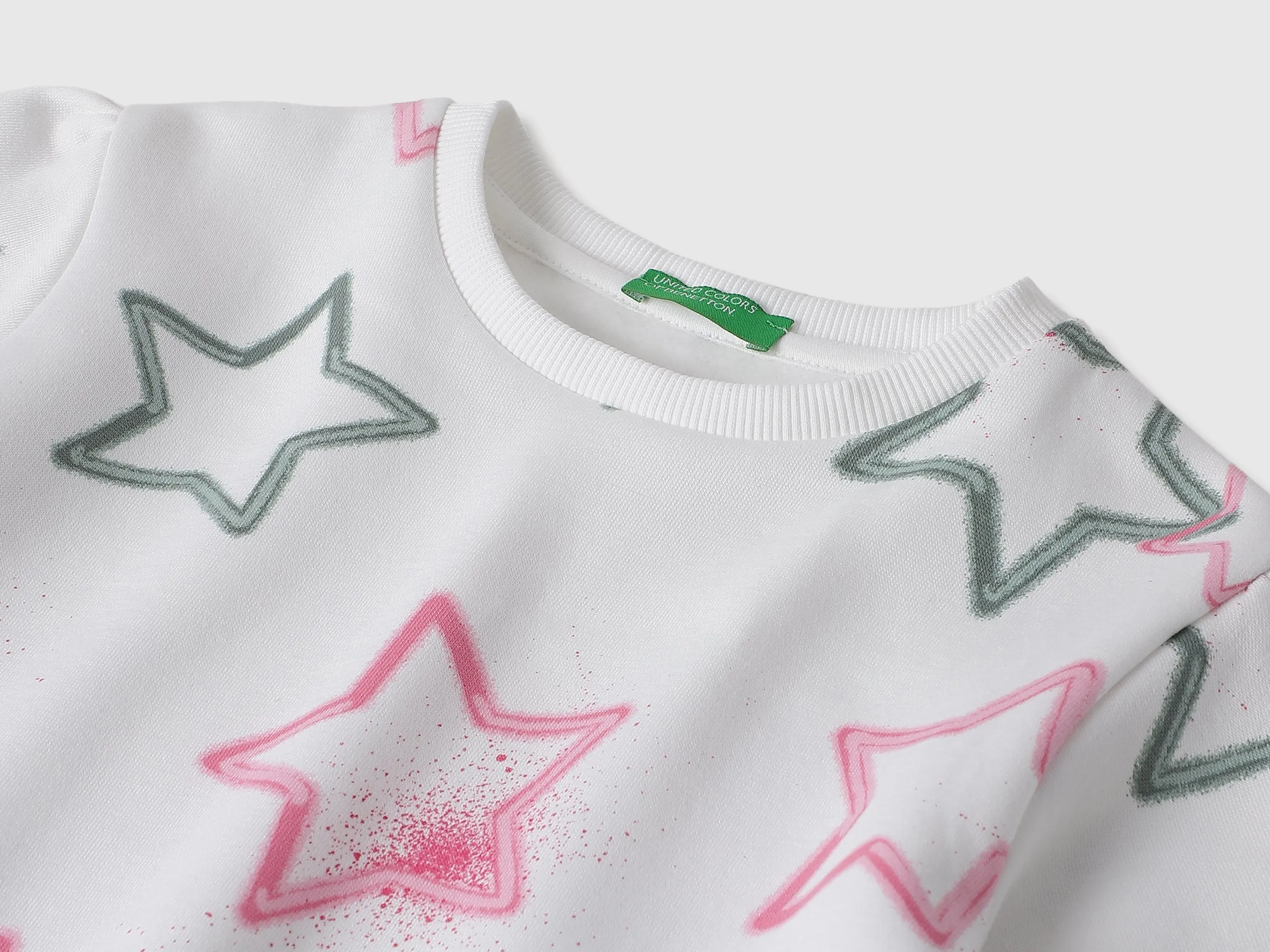 Regular Fit Round Neck Printed Sweatshirt