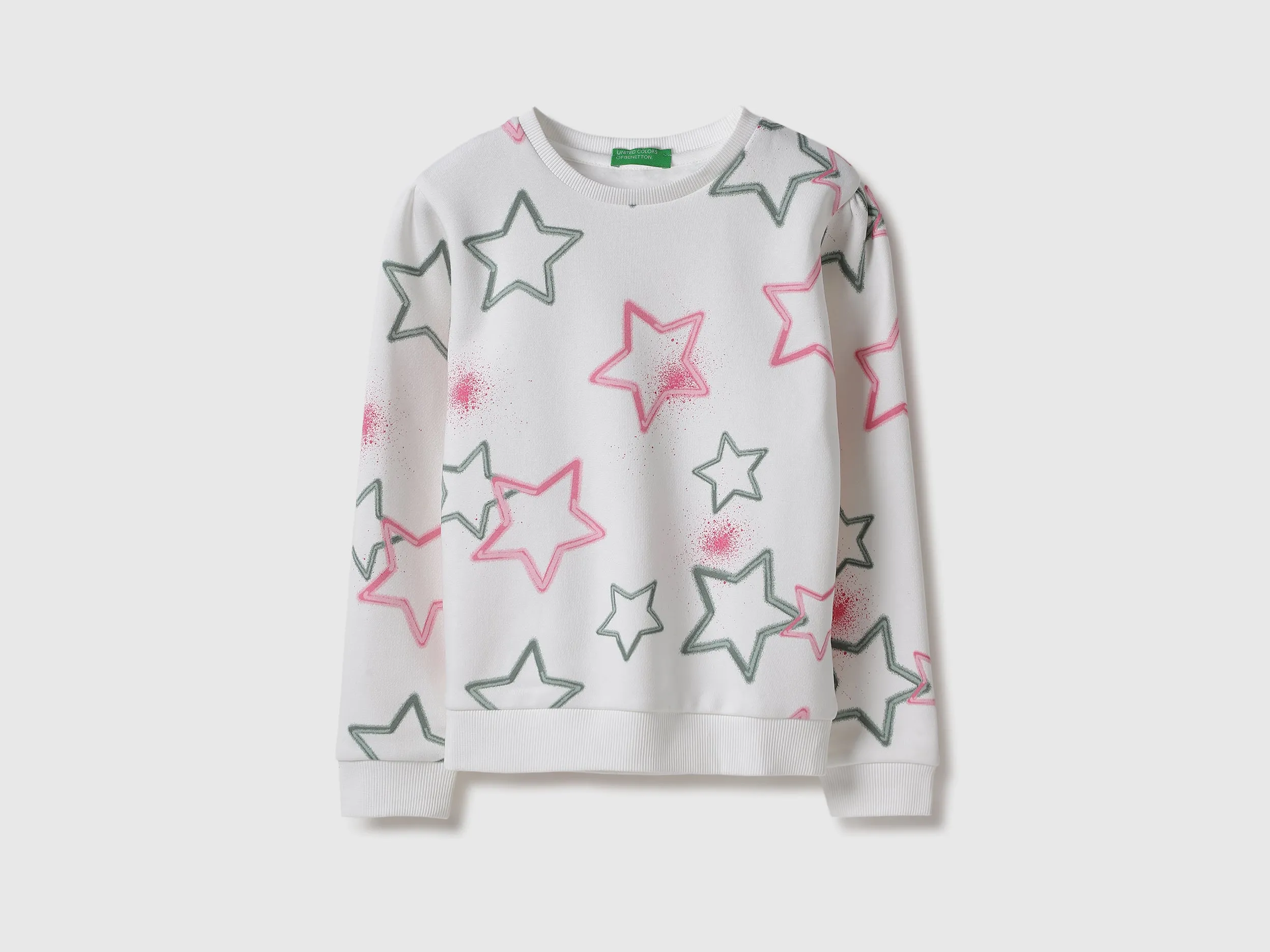 Regular Fit Round Neck Printed Sweatshirt