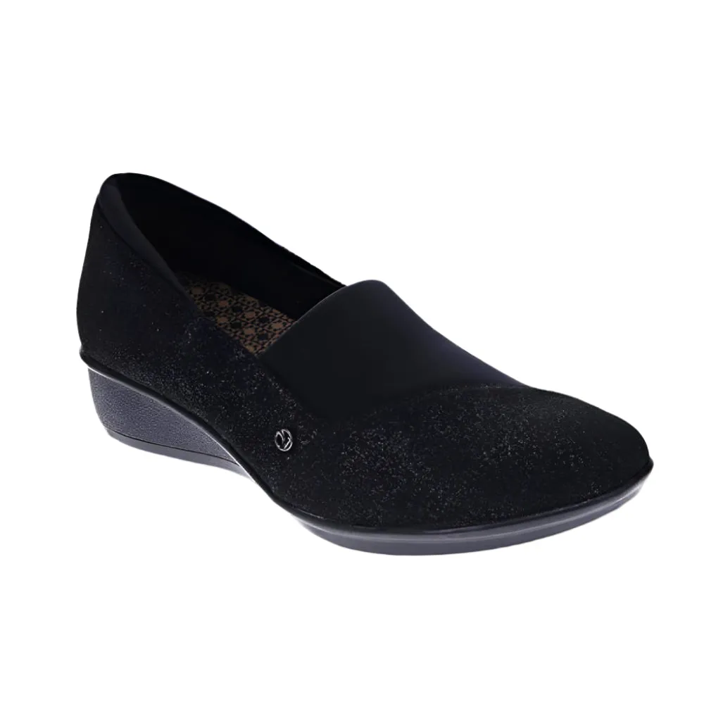 Revere Women's Naples Stretch Loafer Midnight