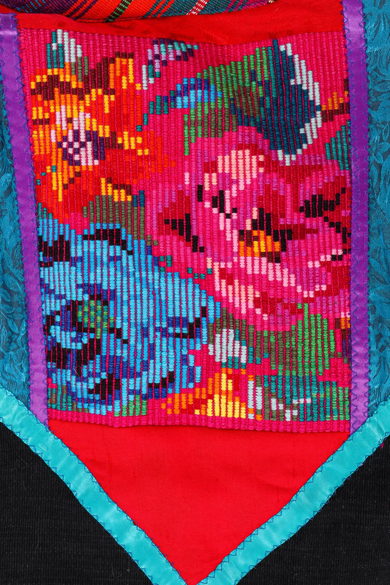 Ribbon Patchwork Crop Jacket