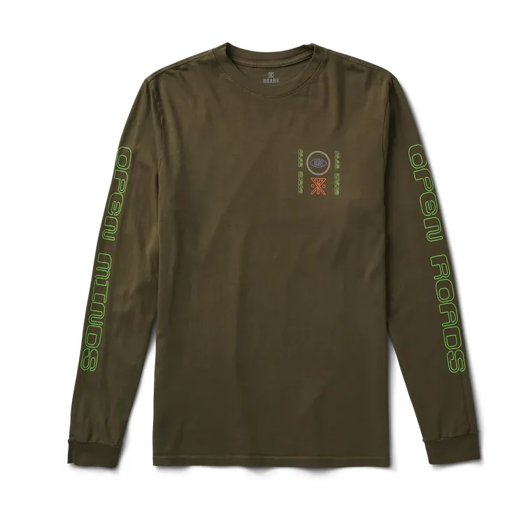 Roark Open Roads Longsleeve Tee in Military