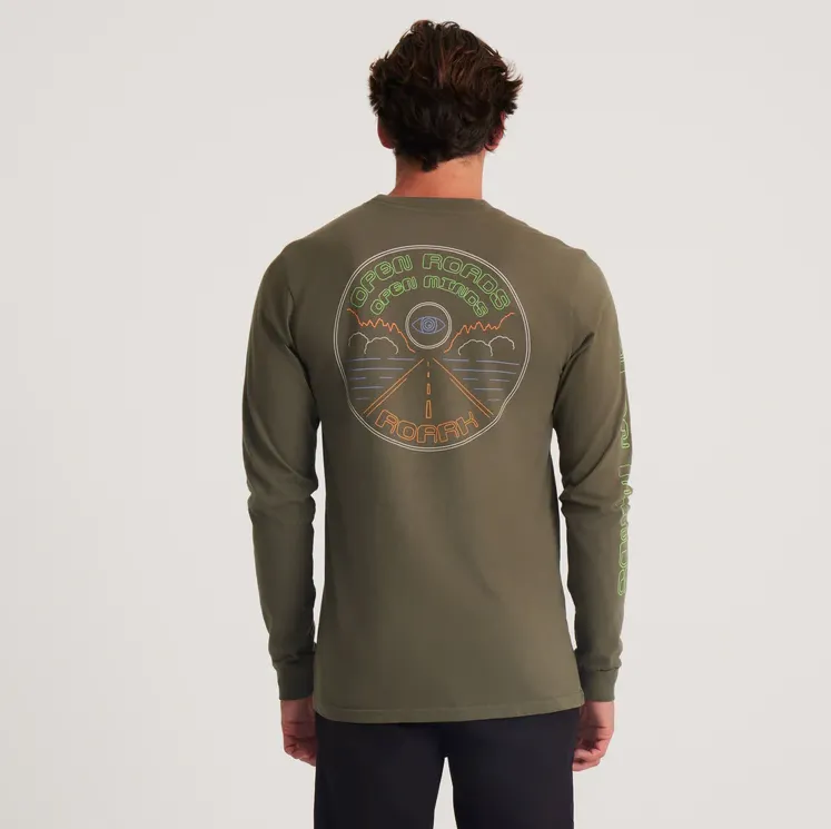 Roark Open Roads Longsleeve Tee in Military