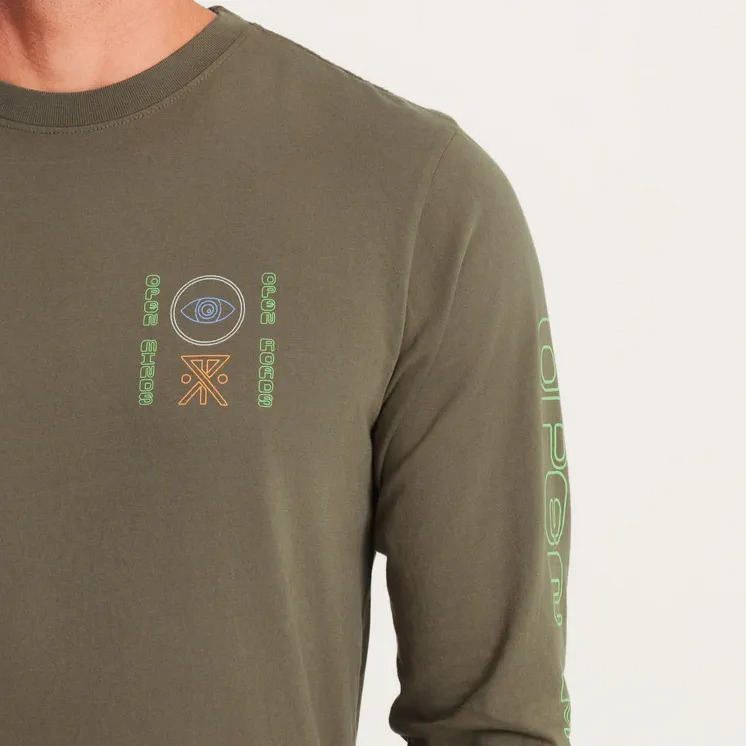 Roark Open Roads Longsleeve Tee in Military