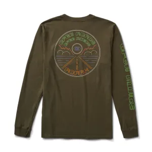 Roark Open Roads Longsleeve Tee in Military
