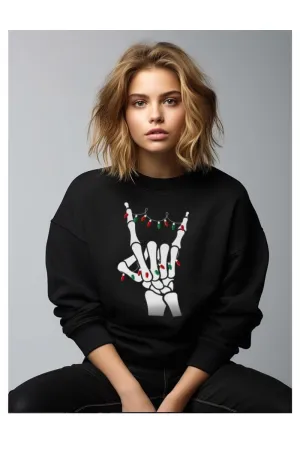 Rock On Christmas Sweatshirt