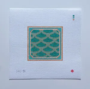 SAS-0091  Mermaid (Turquoise) Coaster