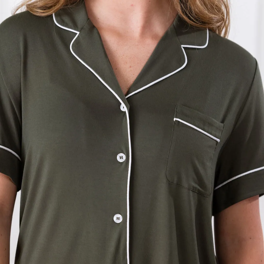 Short Sleeve & Pant Bamboo Pajama Set